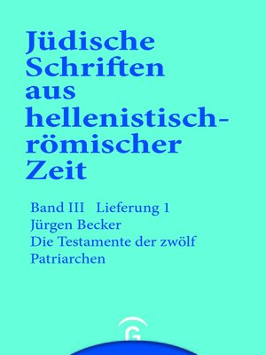 cover image of Die Testamente der zwölf Patriarchen